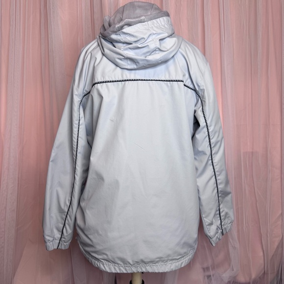 Athleisure Light Grey Gorpcore Windbreaker Jacket - Picture 4 of 5